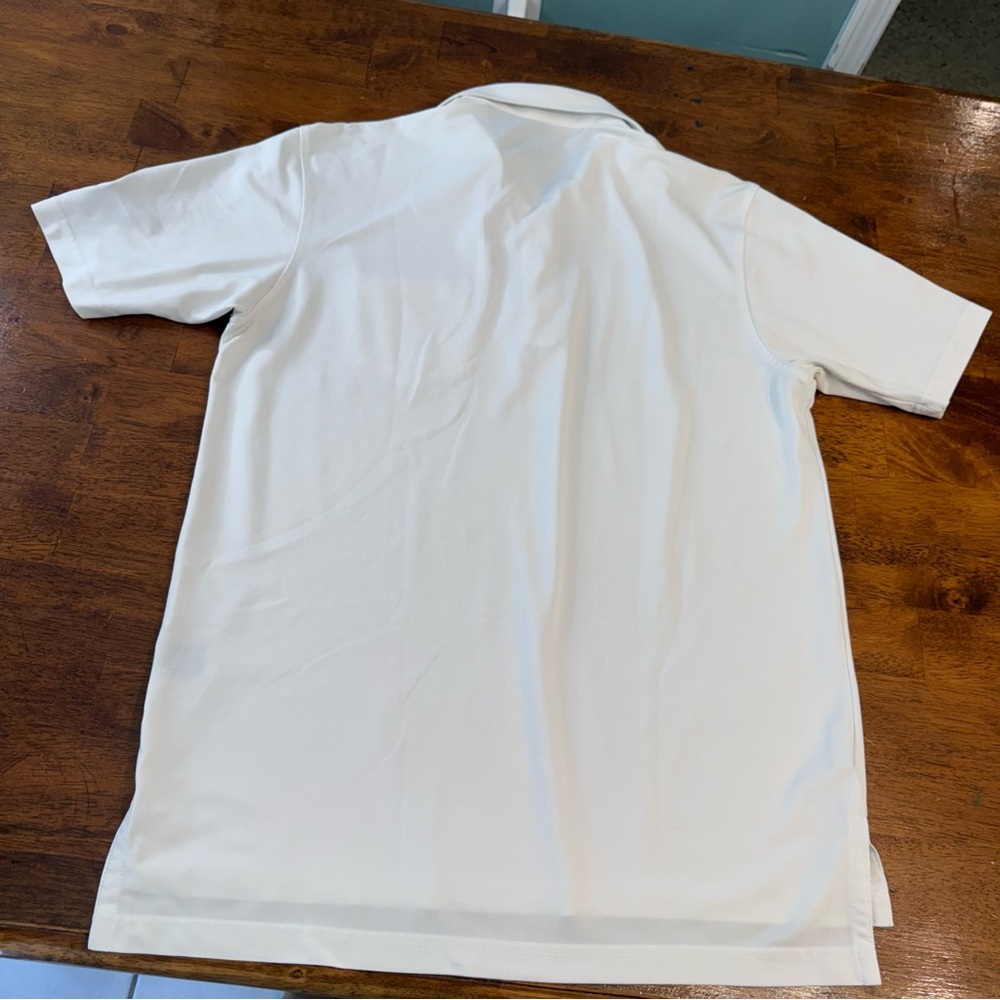 Men's Turtleson Tour Performance White Polo Shirt size medium - Picture 6 of 9